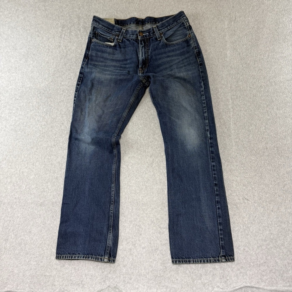 VTG Hollister Boomer‎ Jeans Mens 34x32 Faded Distressed Low Rise Slim Boot Y2k